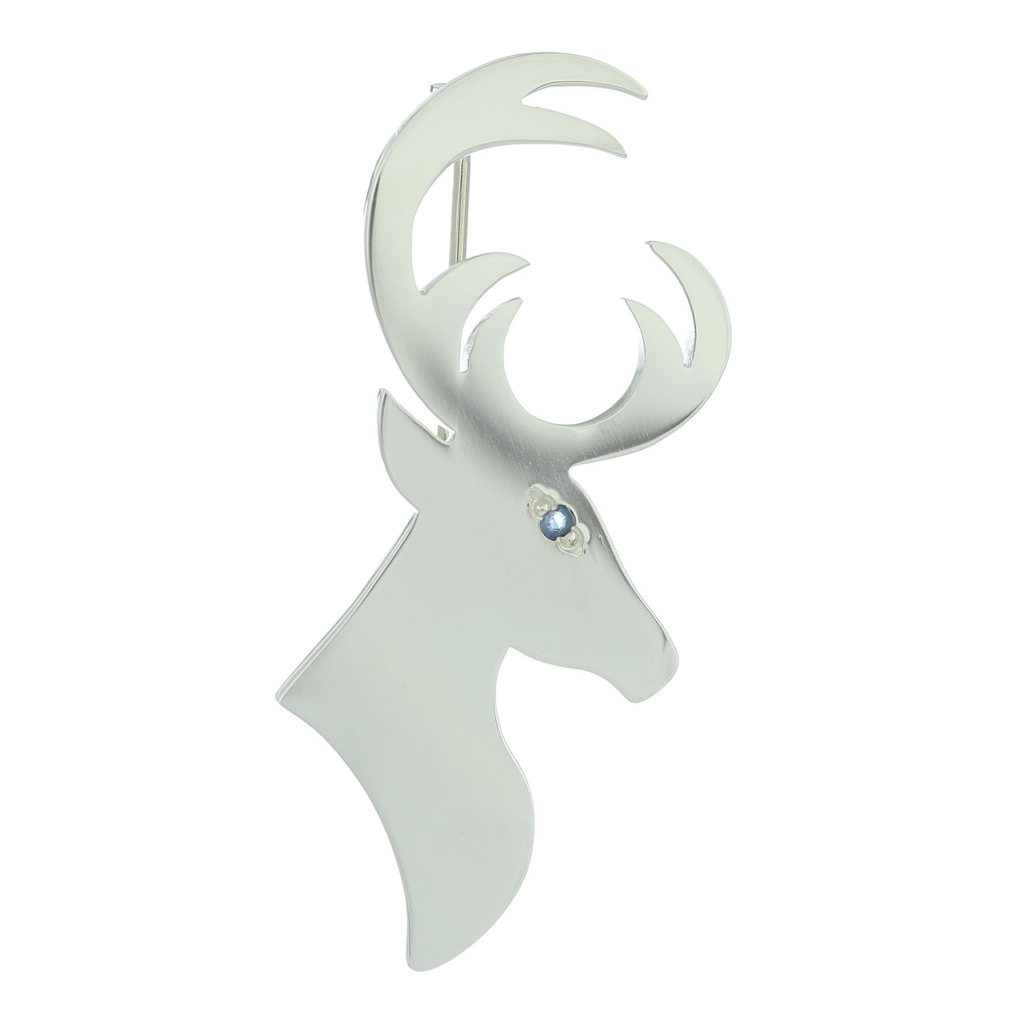 Stag Brooch, Polished