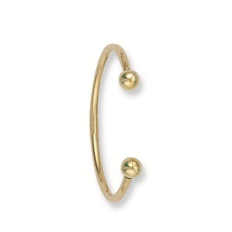 9ct Yellow Gold Solid Baby Torque Bangle 6.0g