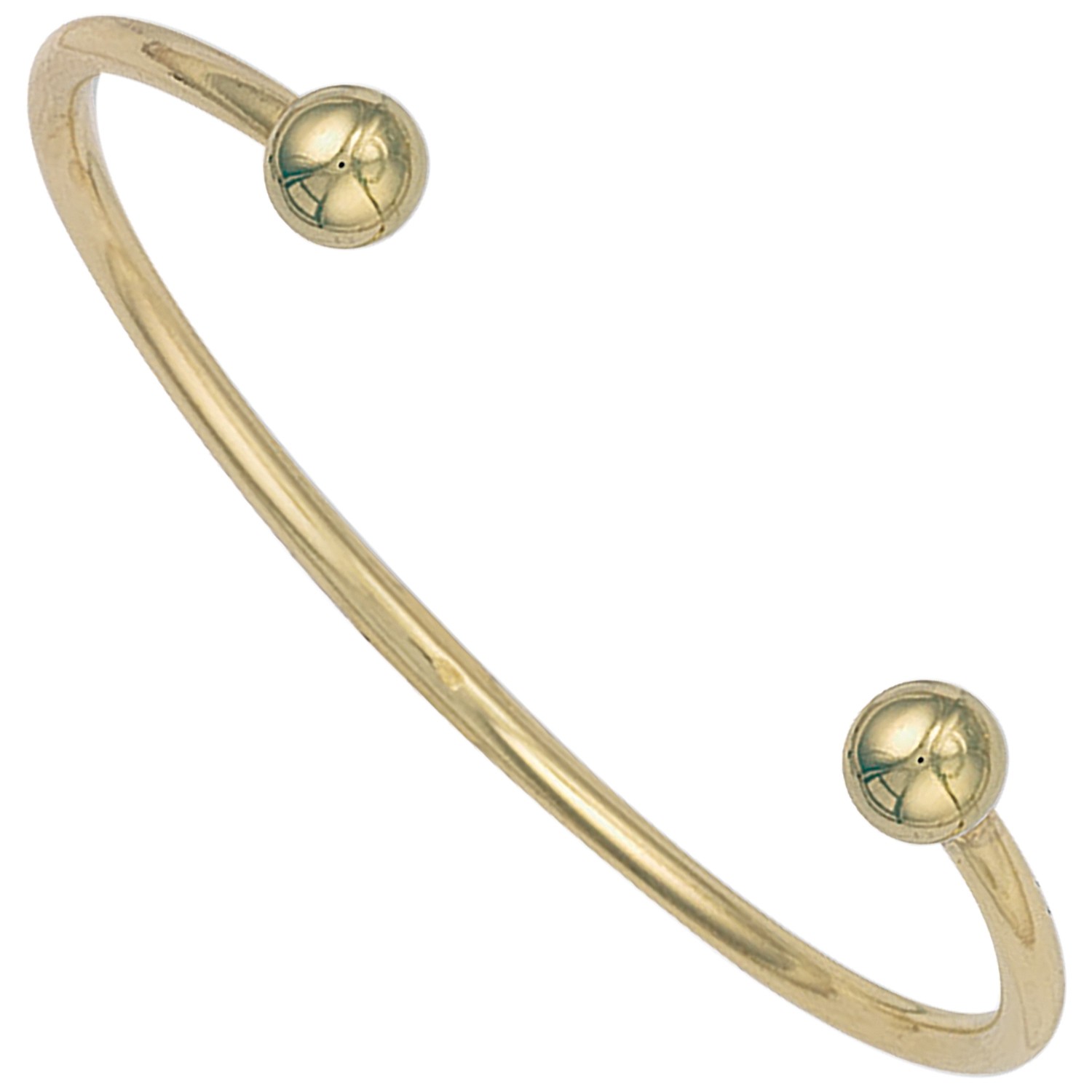 9ct Yellow Gold Ladies / Gents 3mm Torque Bangle