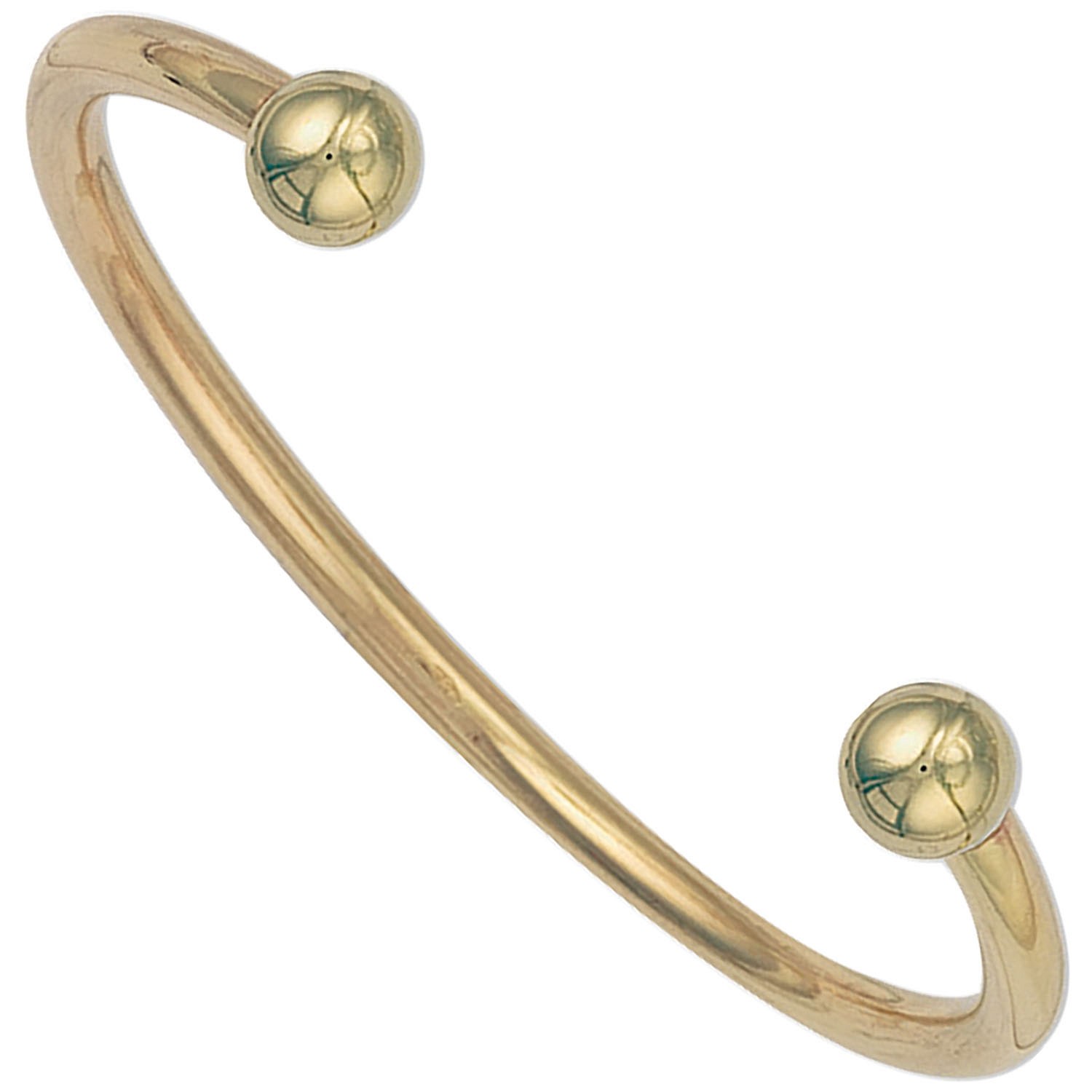 9ct Yellow Gold Gents / Ladies 4mm Torque Bangle