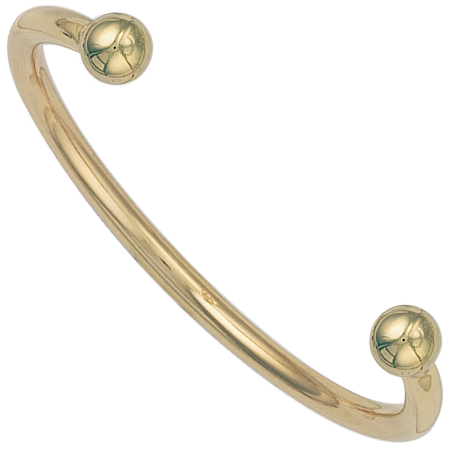 9ct Yellow Gold 4.5mm Torque Bangle