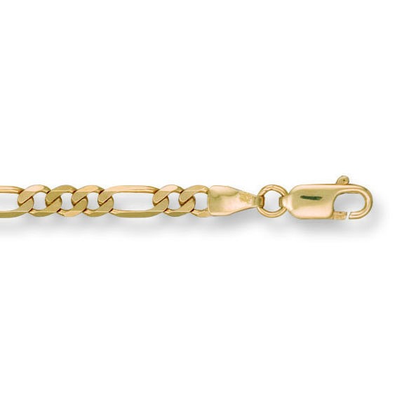 9ct Figaro Gold Chain, M