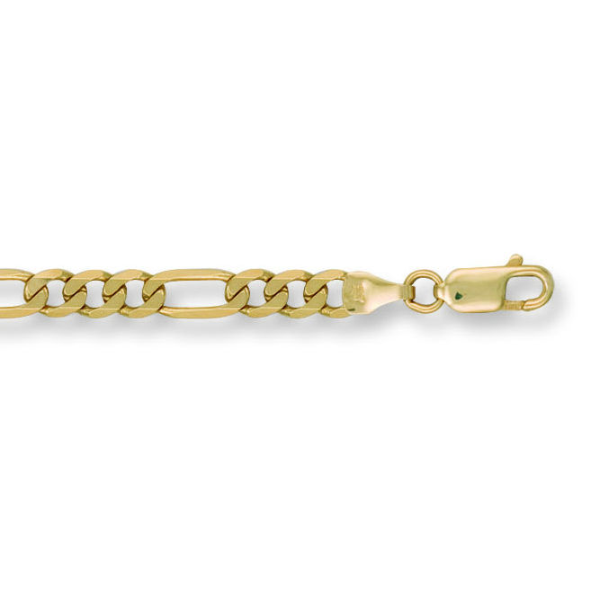 9ct Figaro Gold Chain, L