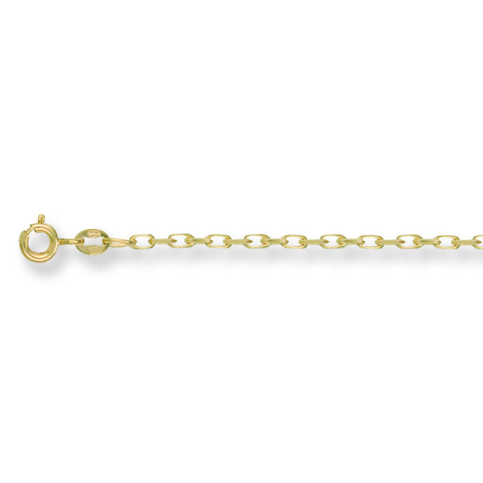 Diamond Cut Belcher 9ct Gold Bracelet, S