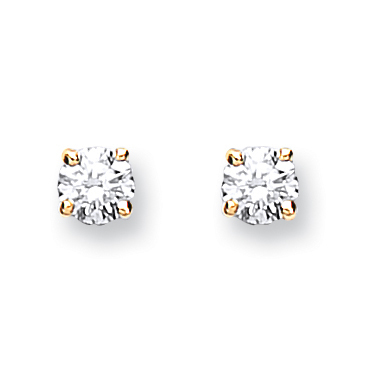 Diamond Stud earrings, 9ct Yellow Gold, 0.15ct diamonds