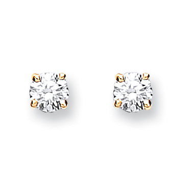 Diamond Stud earrings, 9ct Yellow Gold, 0.25ct diamonds