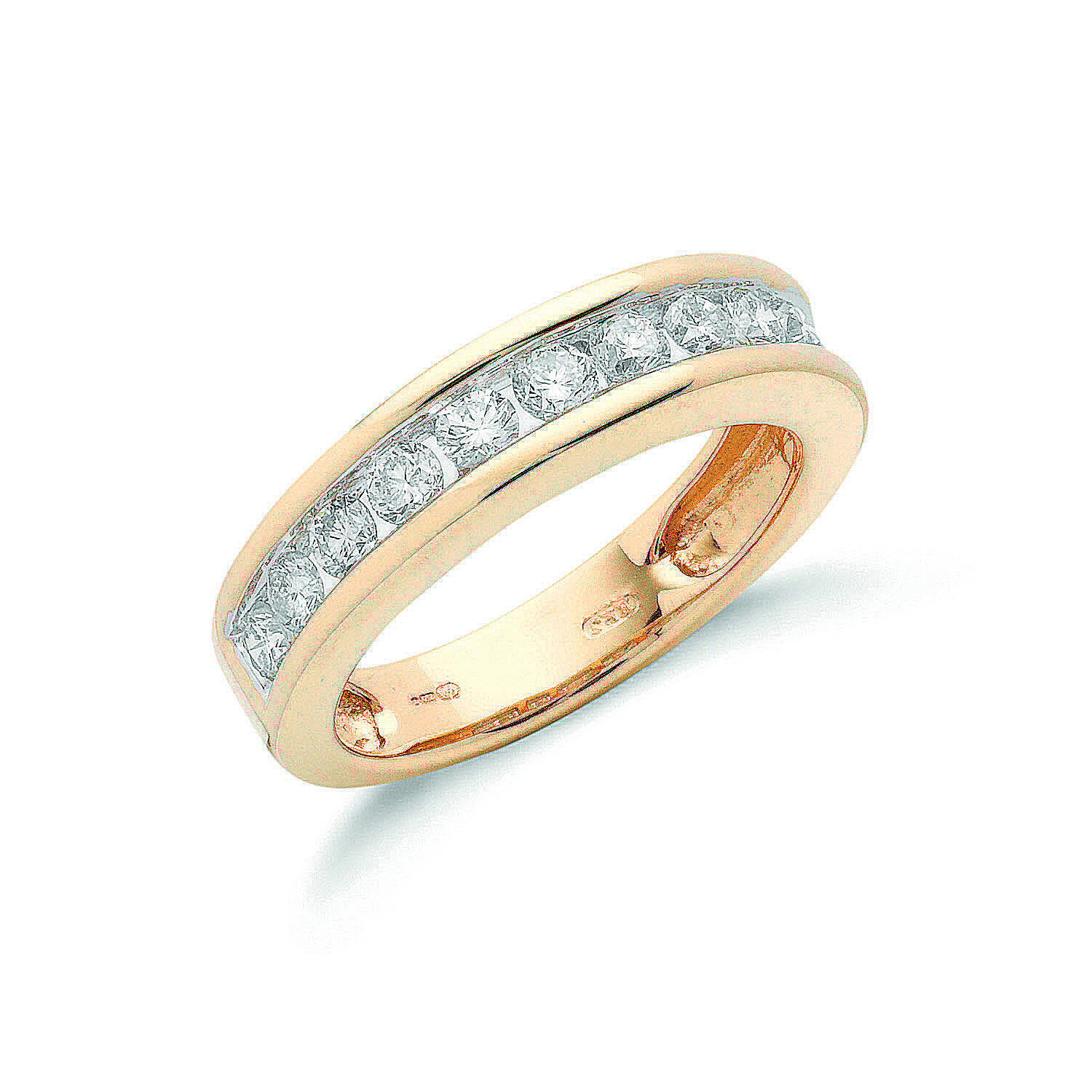 1.00ct TW Diamonds in Band, 18ct Gold Ring, G/H-SI