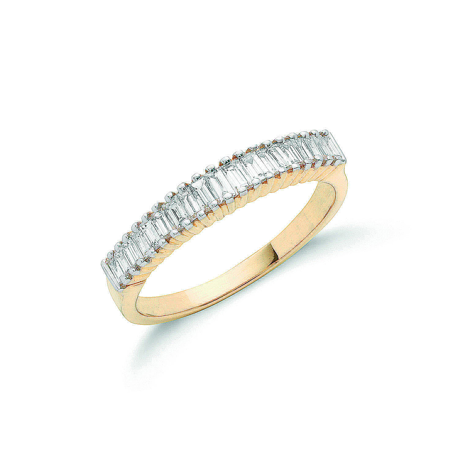 0.50ct TW Baguete Cut Diamond Ring, 18ct Gold, G/H-SI